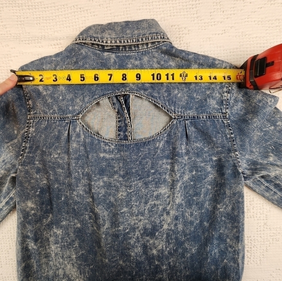 Vintage Mudd Y2K Style Button Down Denim Top Size Small - Picture 11 of 16